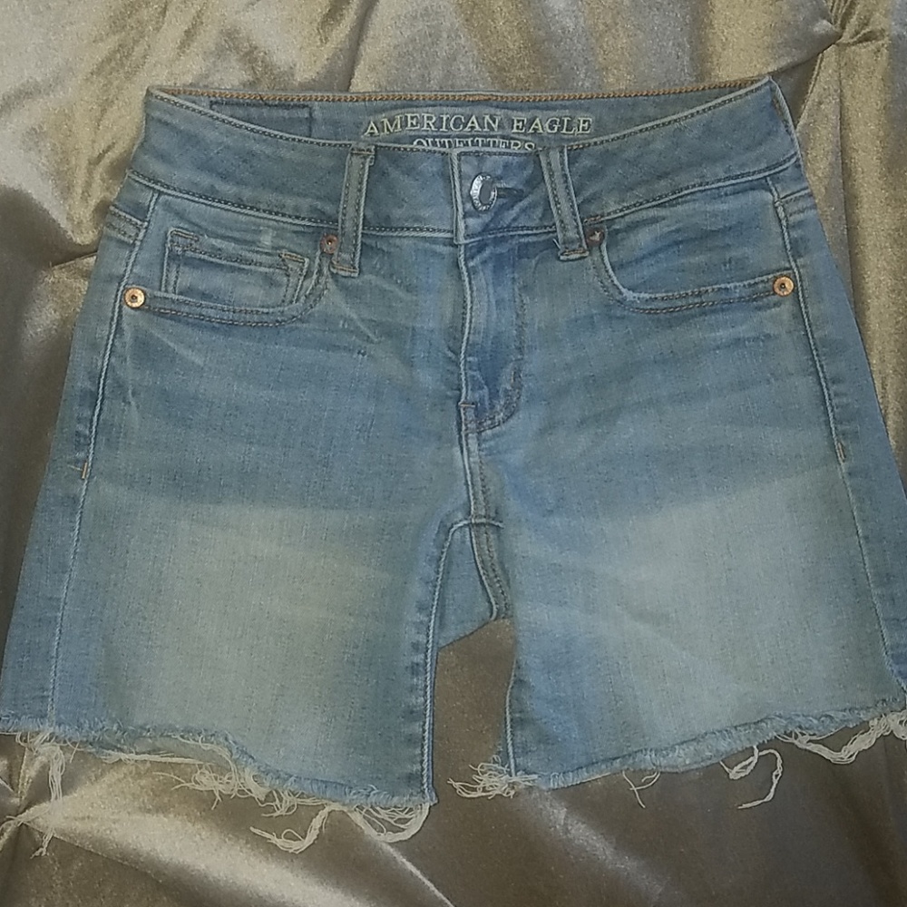 Midrise jean shorts